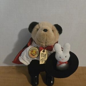 Vintage Eden Paddington Magician Bear Top Hat Cape Stuffed Animal 9.5"